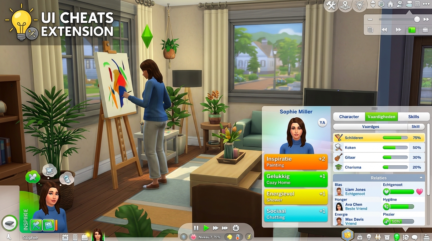 The Sims 4: De beste voordelen van de UI Cheats Extension Mod