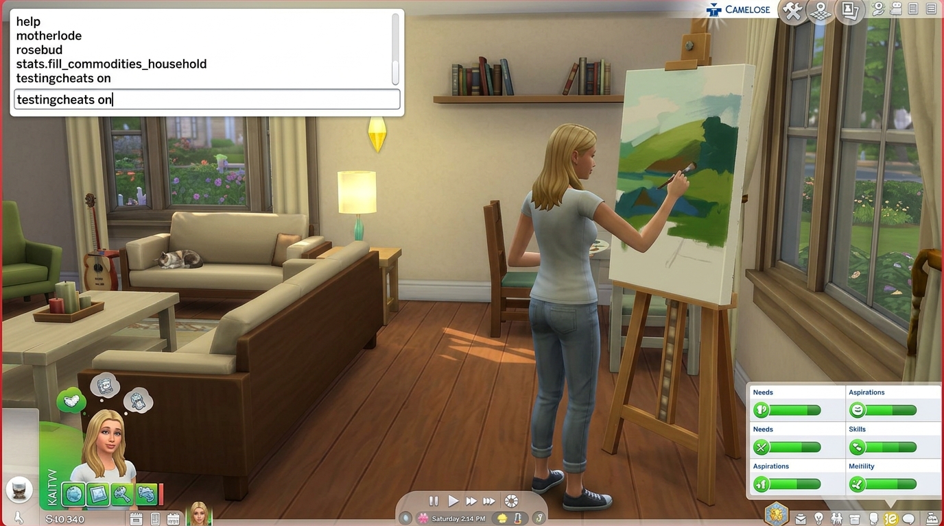 Hoe cheats in The Sims 4 inschakelen