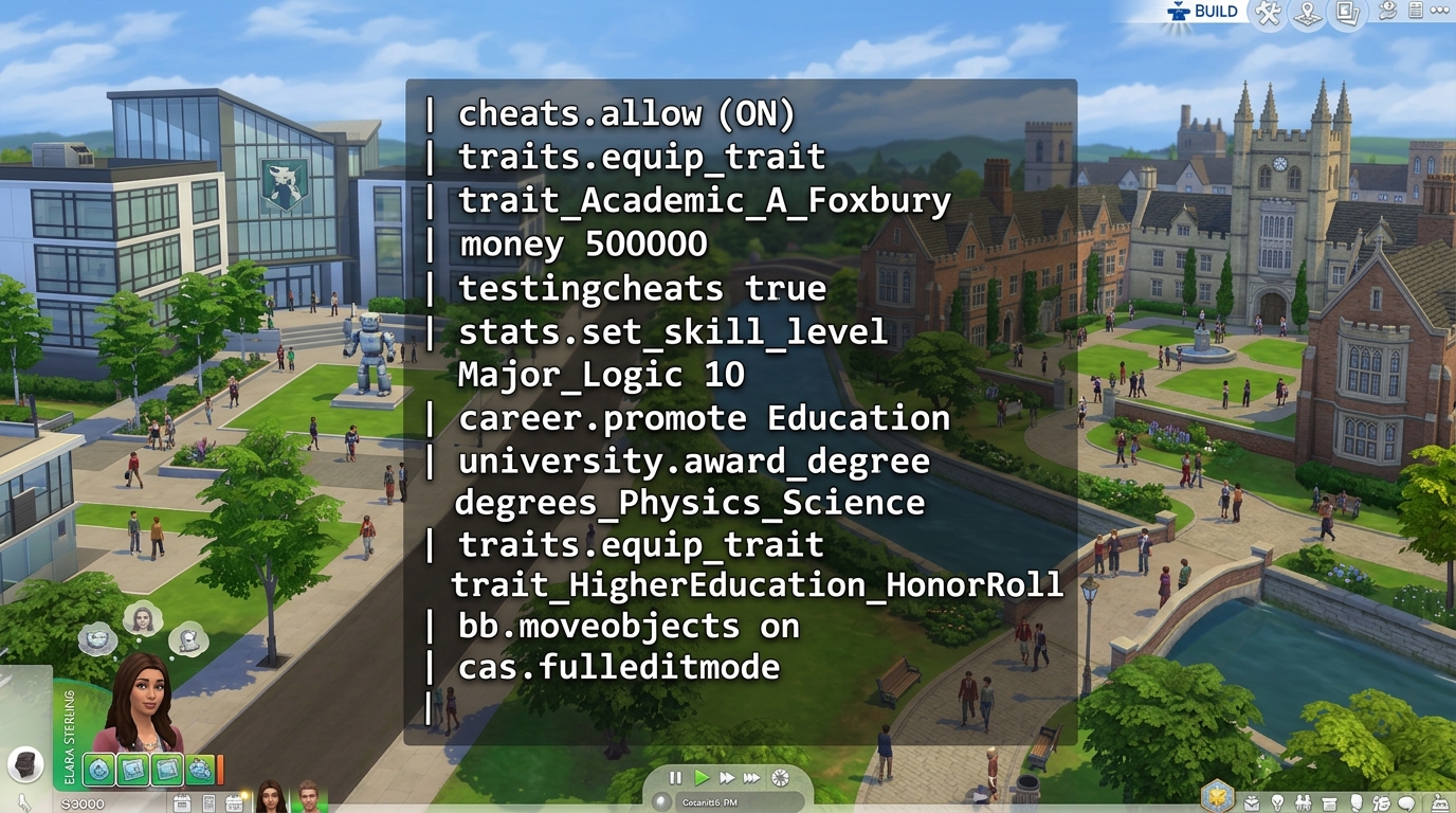 All Degree Cheat Codes in The Sims 4