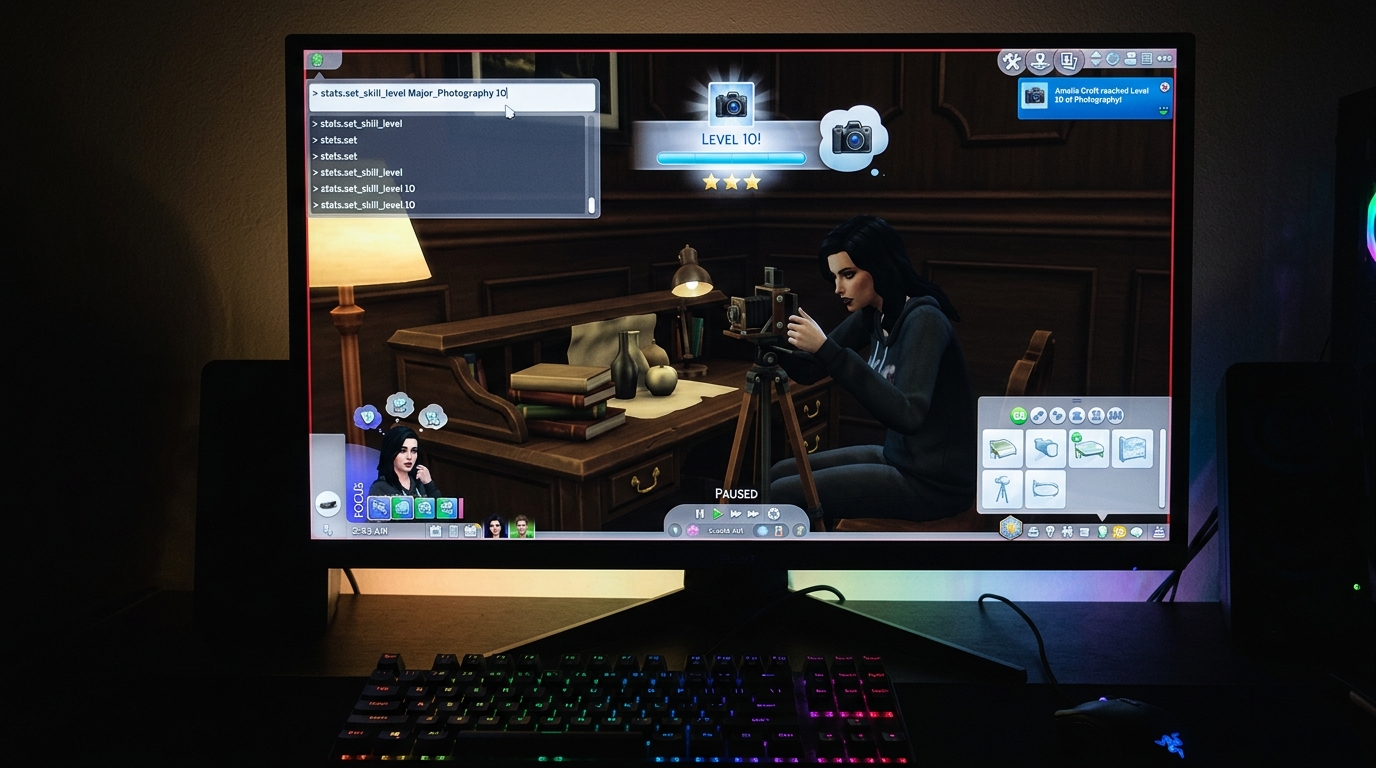 The Sims 4: All Skill Cheats