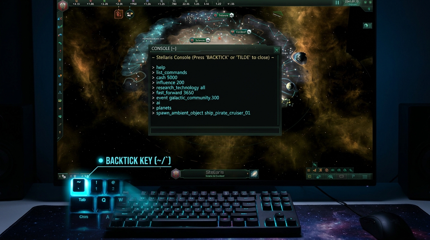 Stellaris: Cheats en Console Commands