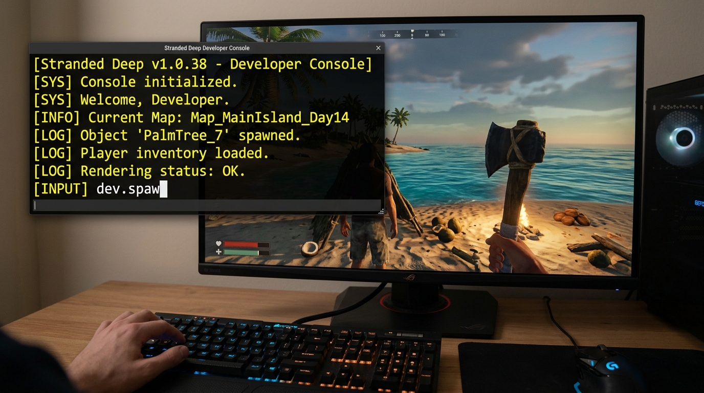Stranded Deep: Alle Cheat Console Commando's