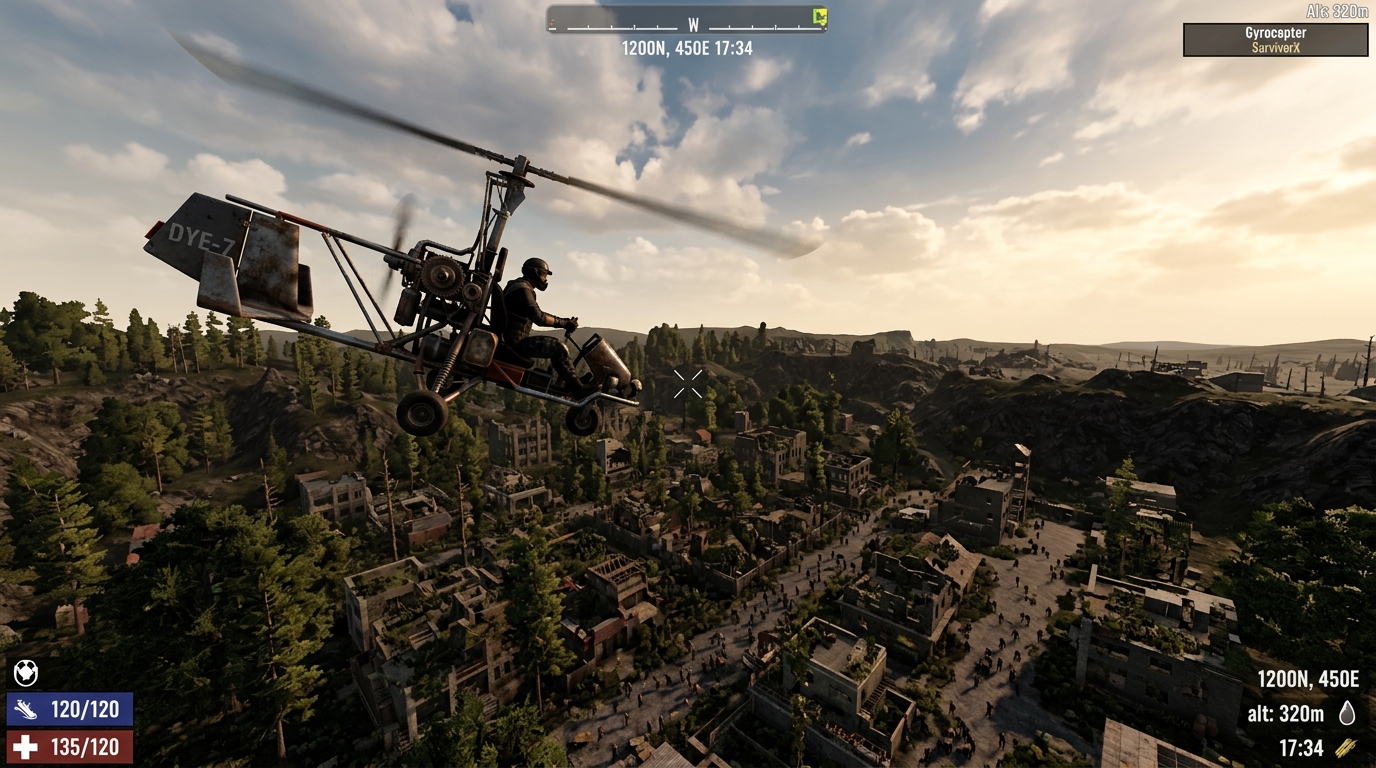 Gyrocopter Vliegen in 7 Days to Die: Complete Gids
