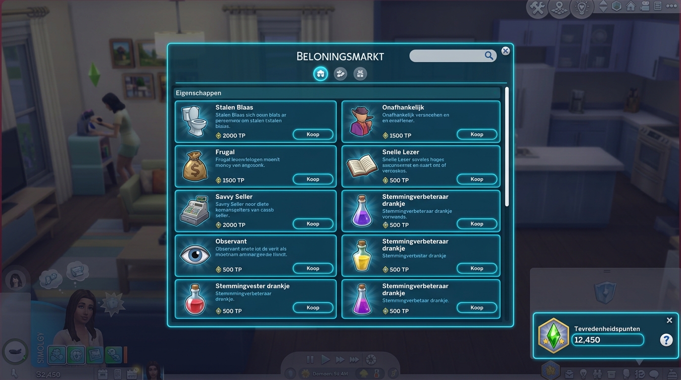 Satisfaction Point Cheat Codes in The Sims 4
